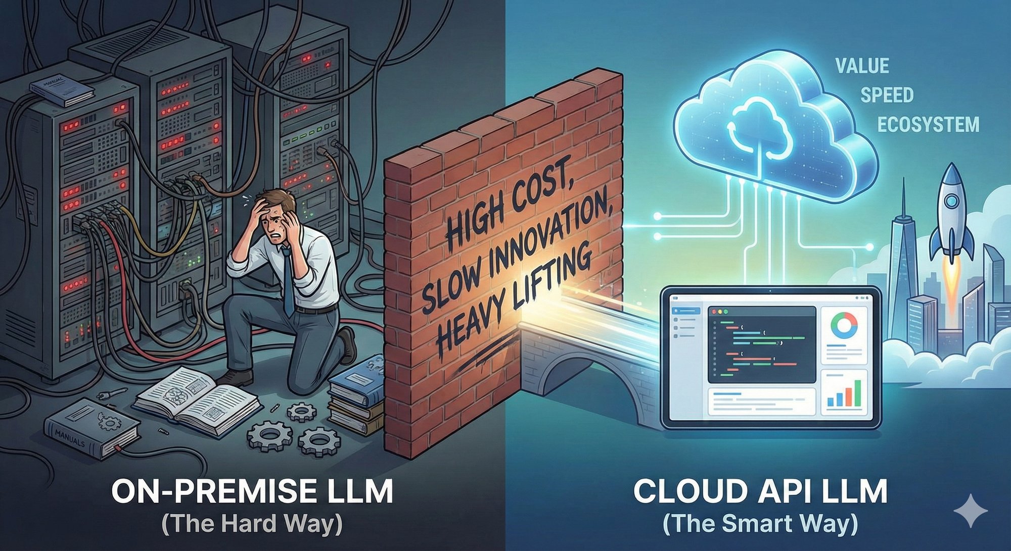L'Illusion de Construire Votre Propre LLM : Pourquoi Louer de l'Intelligence est la Stratégie la Plus Judicieuse